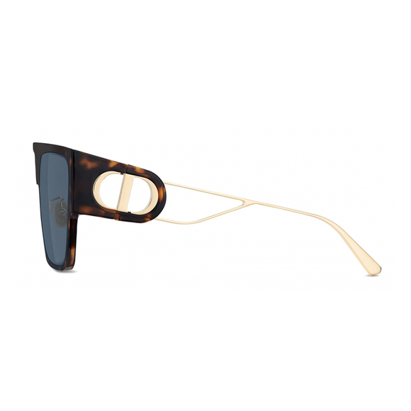 Dior Rectangular 30MONTAIGNE S3U Sunglasses Havana Gold - Picture 3 of 3